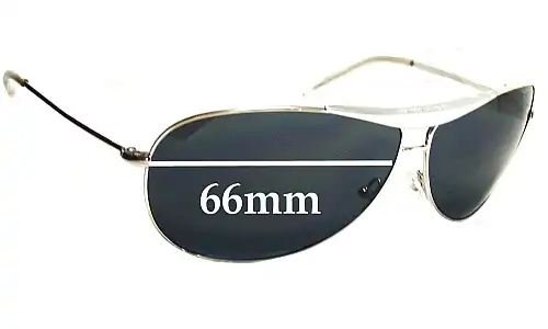 Sunglass Fix Replacement Lenses for Giorgio Armani GA 134/S - 66mm Wide Giorgio Armani GA 134/S Replacement Lenses 66mm wide