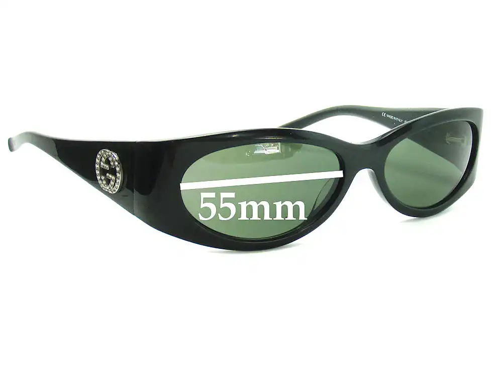Sunglass Fix Replacement Lenses for Gucci GG2527/S - 55mm Wide Sunglass Fix Replacement Lenses for Gucci GG2527/S - 55mm Wide
