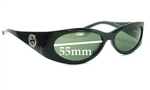 Sunglass Fix Replacement Lenses for Gucci GG2527/S - 55mm Wide Sunglass Fix Replacement Lenses for Gucci GG2527/S - 55mm Wide