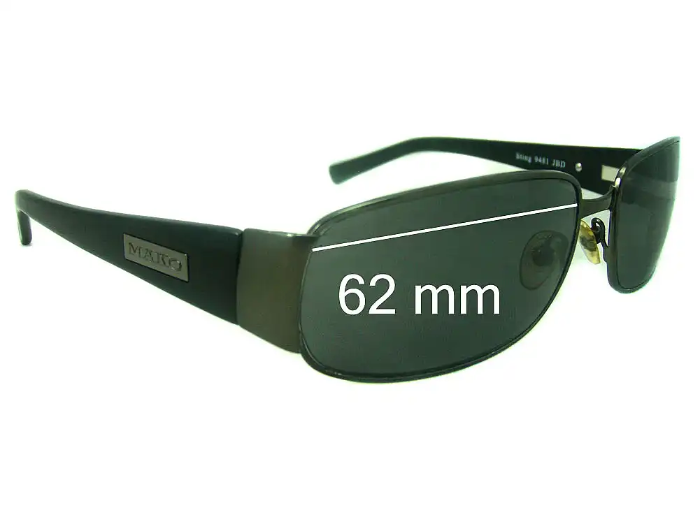 Sunglass Fix Replacement Lenses for Mako Sting 9481 - 62mm Wide Sunglass Fix Replacement Lenses for Mako Sting 9481 - 62mm Wide