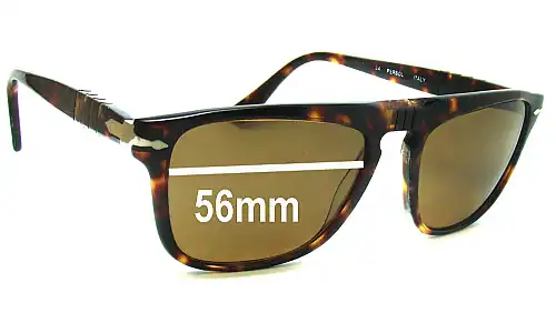 Sunglass Fix Replacement Lenses for Persol Ratti 69233 - 56mm Wide Sunglass Fix Replacement Lenses for Persol Ratti 69233 - 56mm Wide