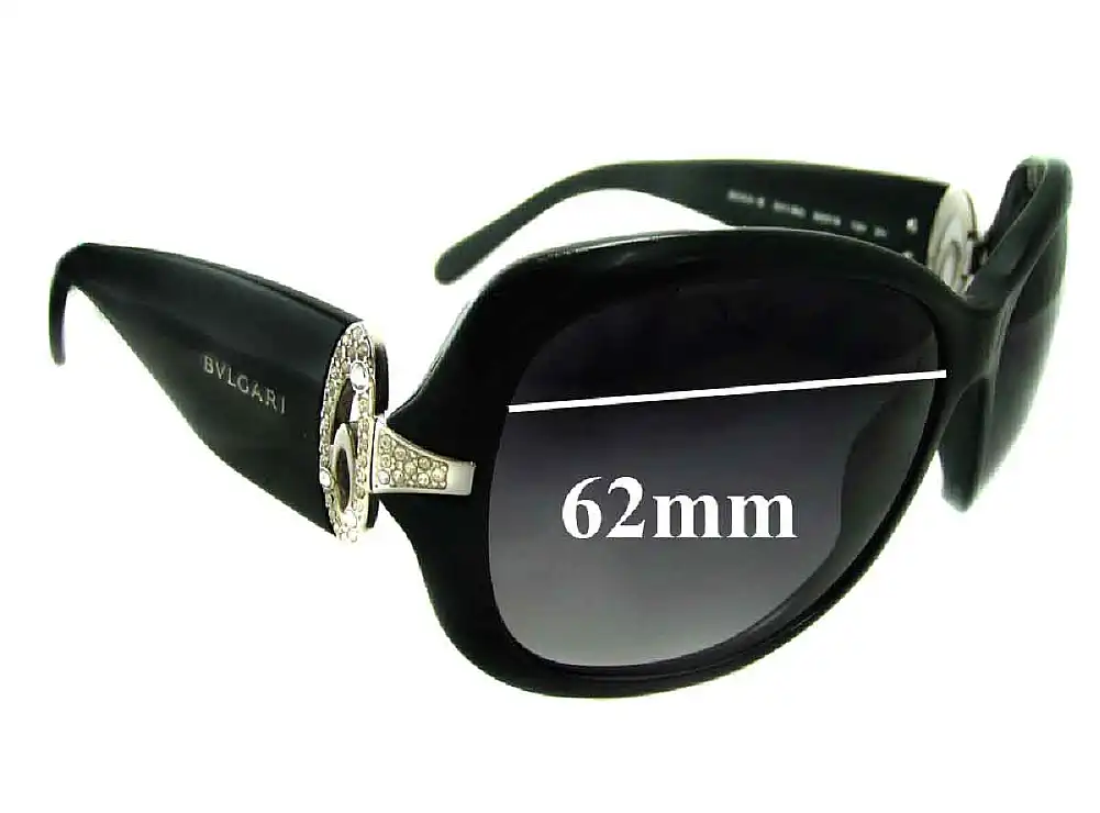 Sunglass Fix Replacement Lenses for Bvlgari 8044-B - 62mm Wide Sunglass Fix Replacement Lenses for Bvlgari 8044-B - 62mm Wide