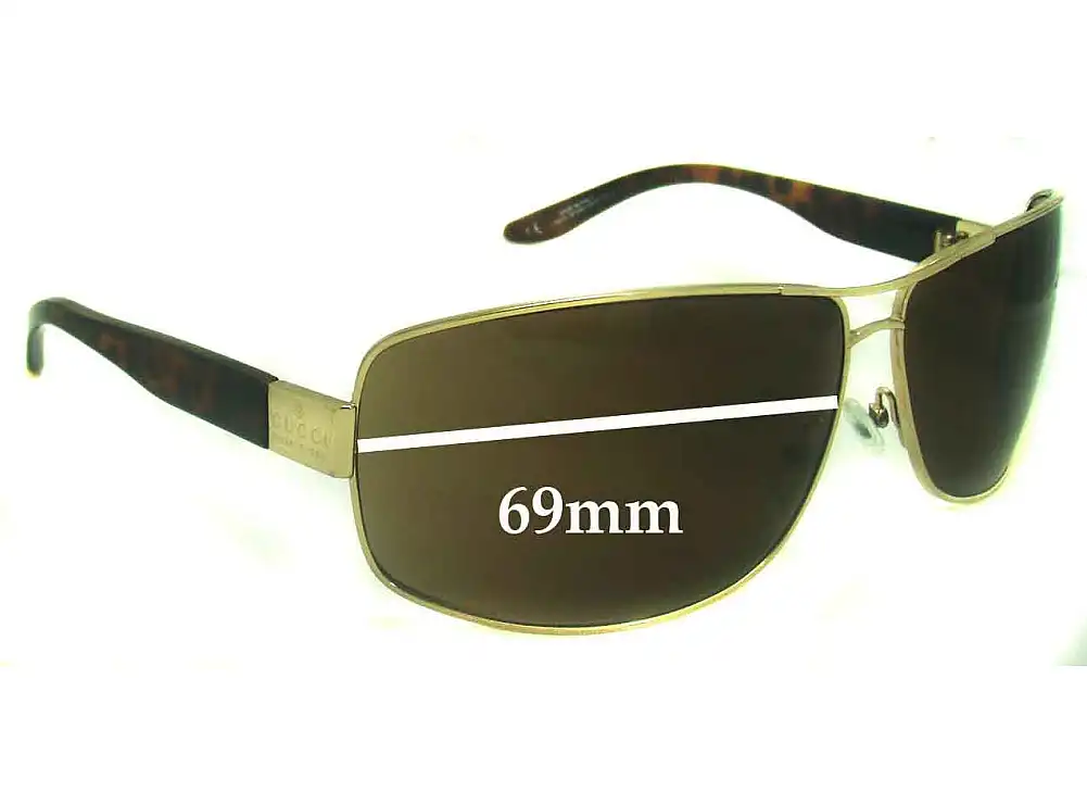 Sunglass Fix Replacement Lenses for Gucci GG1894 - 69mm Wide Sunglass Fix Replacement Lenses for Gucci GG1894 - 69mm Wide