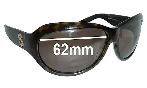Sunglass Fix Replacement Lenses for Juicy Couture Lady Lucks - 62mm Wide Sunglass Fix Replacement Lenses for Juicy Couture Lady Lucks - 62mm Wide