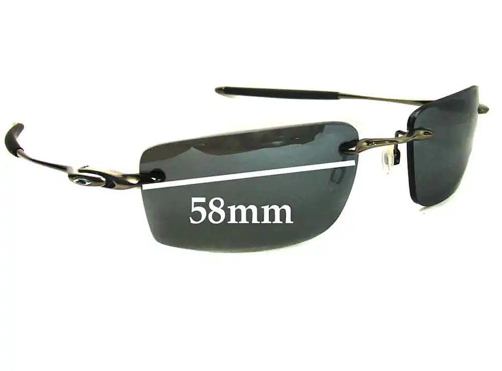 Sunglass Fix Replacement Lenses for Oakley Why 8.2 - 58mm Wide Sunglass Fix Replacement Lenses for Oakley Why 8.2 - 58mm Wide
