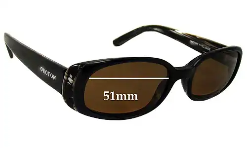 Sunglass Fix Replacement Lenses for Oroton Palm Springs - 51mm Wide Sunglass Fix Replacement Lenses for Oroton Palm Springs - 51mm Wide