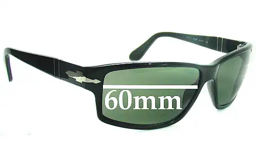 Sunglass Fix Replacement Lenses for Persol 2763 - 60mm Wide Persol 2763 Replacement Lenses 60mm wide