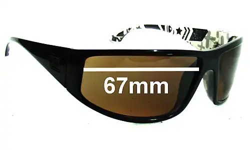Sunglass Fix Replacement Lenses for Quiksilver AKKA DAKKA - 67mm Wide Quiksilver AKKA DAKKA Replacement Lenses 67mm wide