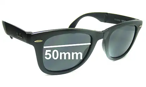 Sunglass Fix Replacement Lenses for Ray-Ban B&L W0670 Folding Wayfarer - 50mm Wide Ray-Ban B&L W0670 Folding Wayfarer Replacement Lenses 50mm wide