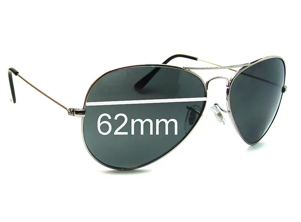Sunglass Fix Replacement Lenses for Ray-Ban RB3026 Italy Aviator - Not Large Metal - 62mm Wide Sunglass Fix Replacement Lenses for Ray-Ban RB3026 Italy Aviator - Not Large Metal - 62mm Wide