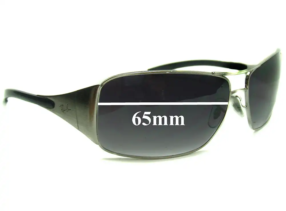 Sunglass Fix Replacement Lenses for Ray-Ban RB3320 Highstreet (41-71 & 042-8Z) - 65mm Wide Sunglass Fix Replacement Lenses for Ray-Ban RB3320 Highstreet (41-71 & 042-8Z) - 65mm Wide