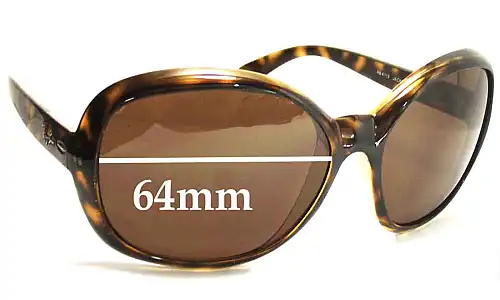 Sunglass Fix Replacement Lenses for Ray-Ban RB4113 Jackie Ohh III - 64mm Wide Ray-Ban RB4113 Jackie Ohh III Replacement Lenses 64mm wide