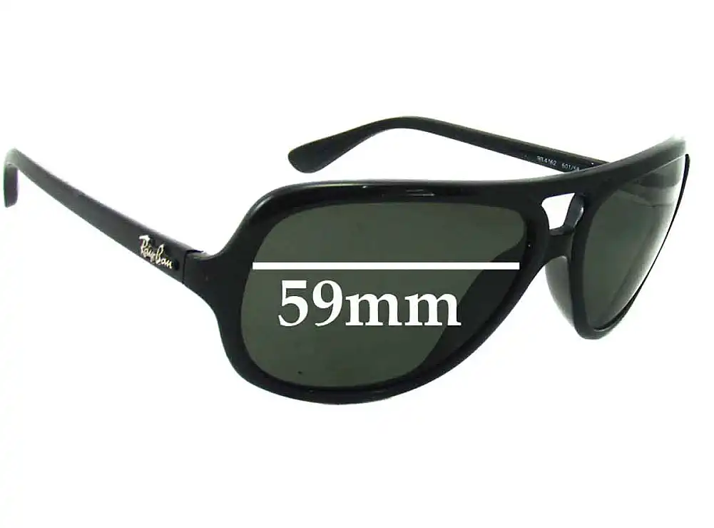 Sunglass Fix Replacement Lenses for Ray-Ban RB4162 - 59mm Wide Sunglass Fix Replacement Lenses for Ray-Ban RB4162 - 59mm Wide
