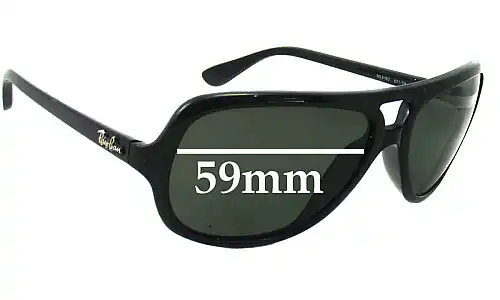 Sunglass Fix Replacement Lenses for Ray-Ban RB4162 - 59mm Wide Sunglass Fix Replacement Lenses for Ray-Ban RB4162 - 59mm Wide