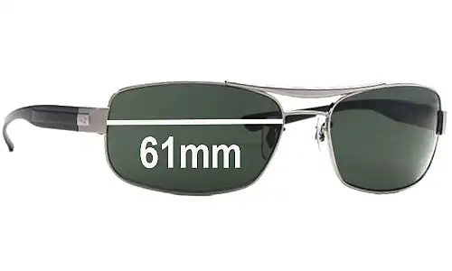 Sunglass Fix Replacement Lenses for Ray-Ban RB3302 - 61mm Wide Ray-Ban RB3302 Replacement Lenses 61mm wide