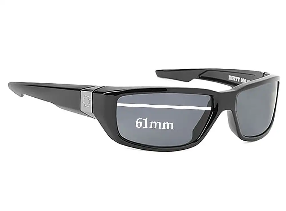 Sunglass Fix Replacement Lenses for Spy Optic Dirty Mo - 61mm Wide Sunglass Fix Replacement Lenses for Spy Optic Dirty Mo - 61mm Wide