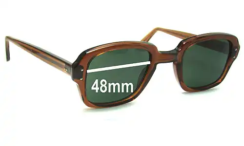 Sunglass Fix Replacement Lenses for USS 4 1/2 5 3/4 - 48mm Wide USS 4 1/2 5 3/4 Replacement Lenses 48mm wide