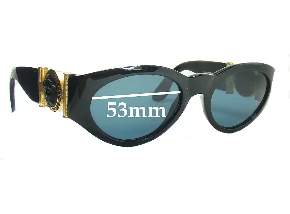 Sunglass Fix Replacement Lenses for Versace MOD 618/B - 53mm Wide Sunglass Fix Replacement Lenses for Versace MOD 618/B - 53mm Wide