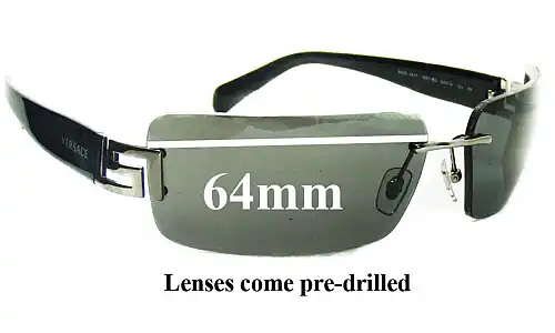 Sunglass Fix Replacement Lenses for Versace MOD 2017 - 64mm Wide Sunglass Fix Replacement Lenses for Versace MOD 2017 - 64mm Wide
