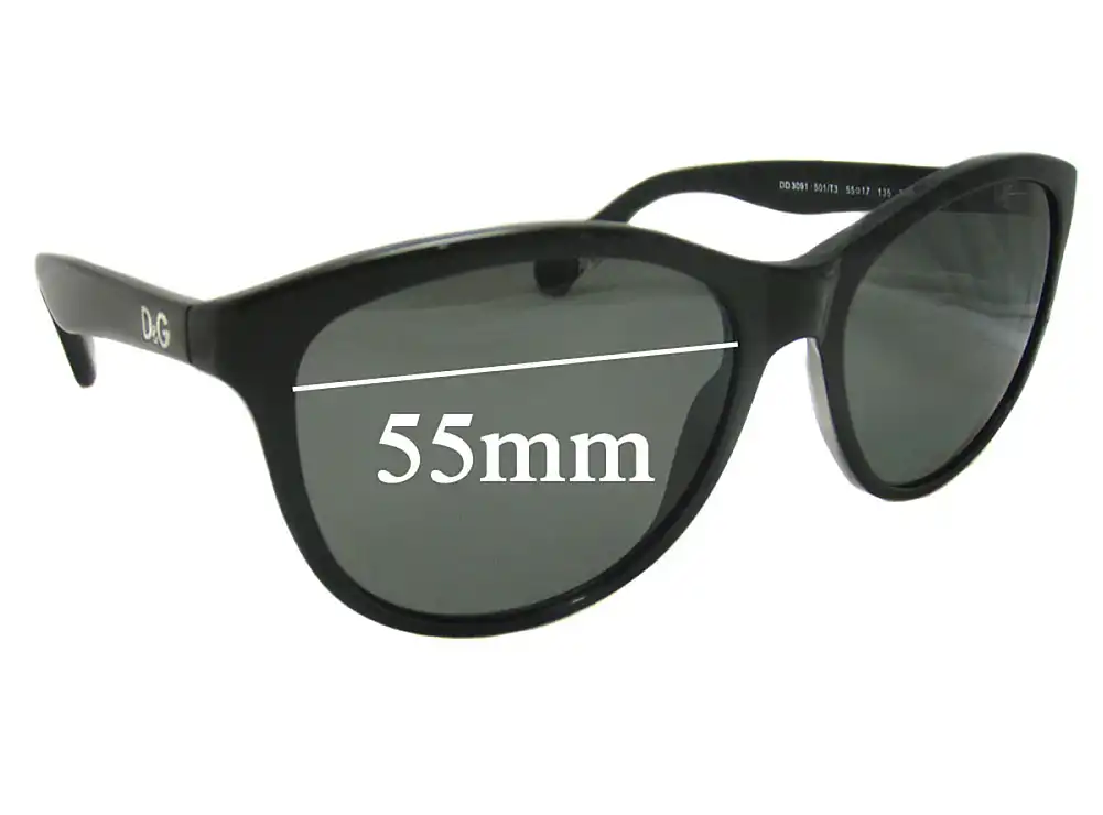 Sunglass Fix Replacement Lenses for Dolce & Gabbana DG3090 - 55mm Wide Sunglass Fix Replacement Lenses for Dolce & Gabbana DG3090 - 55mm Wide