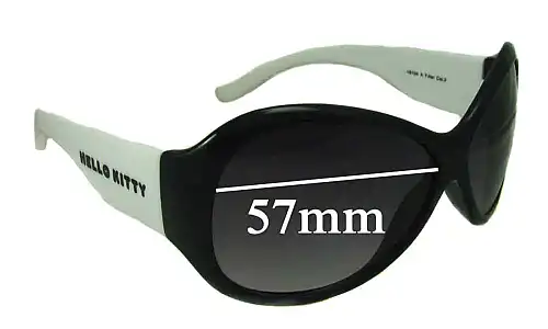 Sunglass Fix Replacement Lenses for Hello Kitty HK6104 - 57mm Wide Sunglass Fix Replacement Lenses for Hello Kitty HK6104 - 57mm Wide