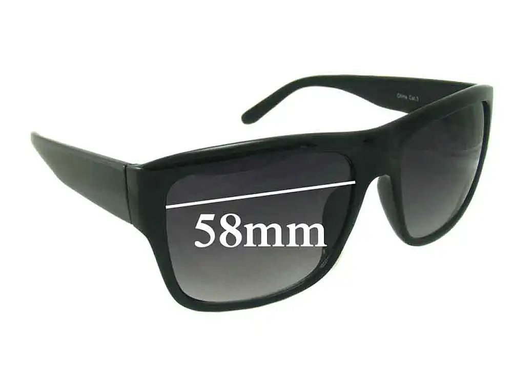 Sunglass Fix Replacement Lenses for Redemption A-Z208 - 58mm Wide Sunglass Fix Replacement Lenses for Redemption A-Z208 - 58mm Wide