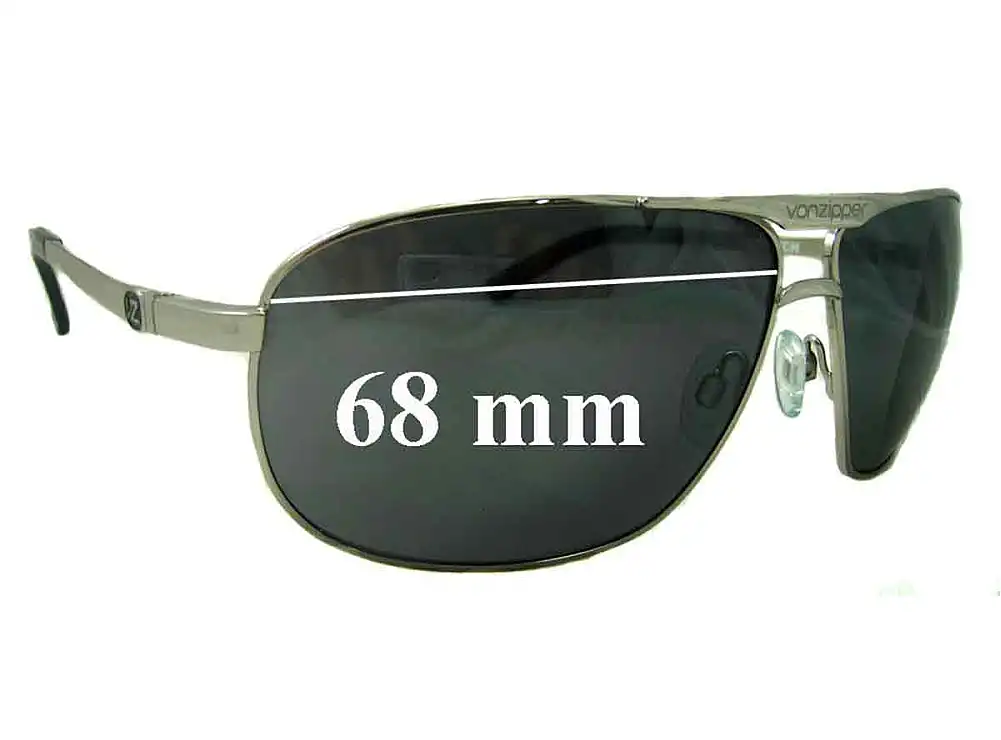 Sunglass Fix Replacement Lenses for Von Zipper Skitch Newer - 68mm Wide Sunglass Fix Replacement Lenses for Von Zipper Skitch Newer - 68mm Wide