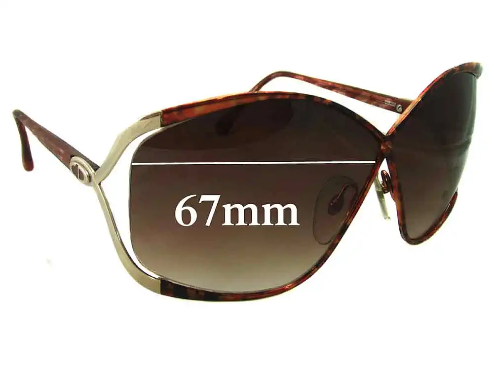 Sunglass Fix Replacement Lenses for Christian Dior Vintage 2056 - 67mm Wide Sunglass Fix Replacement Lenses for Christian Dior Vintage 2056 - 67mm Wide