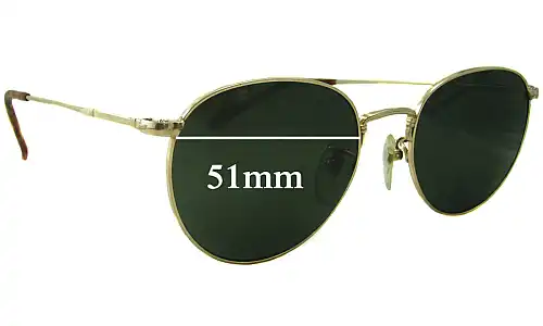 Sunglass Fix Replacement Lenses for Ray-Ban B&L John Lennon - 51mm Wide Ray-Ban B&L John Lennon Replacement Lenses 51mm wide