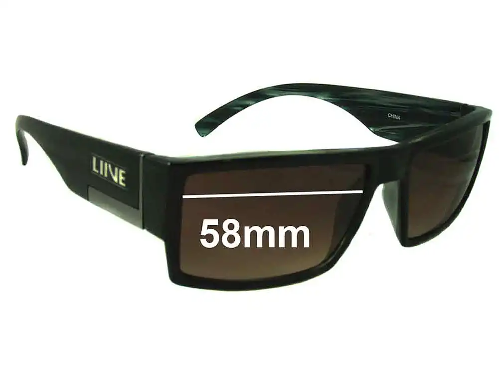 Sunglass Fix Replacement Lenses for Liive Scat - 58mm Wide Sunglass Fix Replacement Lenses for Liive Scat - 58mm Wide