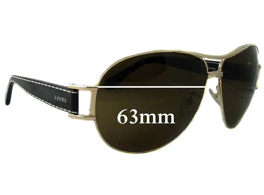 Sunglass Fix Replacement Lenses for Loewe SLW246 - 63mm Wide Sunglass Fix Replacement Lenses for Loewe SLW246 - 63mm Wide