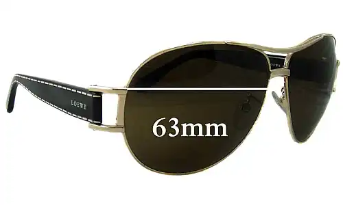 Sunglass Fix Replacement Lenses for Loewe SLW246 - 63mm Wide Sunglass Fix Replacement Lenses for Loewe SLW246 - 63mm Wide