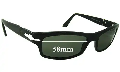Sunglass Fix Replacement Lenses for Persol 2831-S - 58mm Wide Persol 2831-S Replacement Lenses 58mm wide