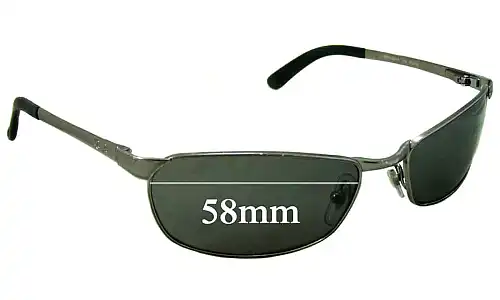 Sunglass Fix Replacement Lenses for Ray-Ban RAM2062AA - 32mm high - 58mm Wide Ray-Ban RAM2062AA - 32mm high Replacement Lenses 58mm wide