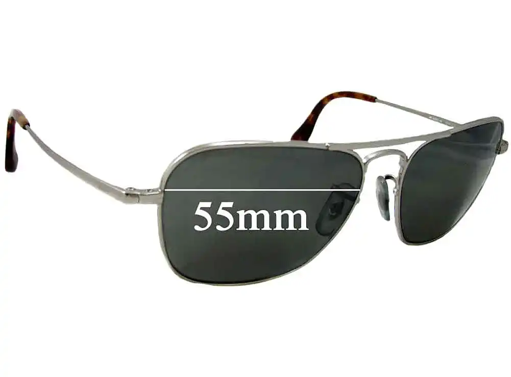 Sunglass Fix Replacement Lenses for Ray-Ban RB8034-K - 55mm Wide Sunglass Fix Replacement Lenses for Ray-Ban RB8034-K - 55mm Wide