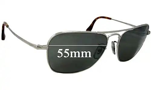 Sunglass Fix Replacement Lenses for Ray-Ban RB8034-K - 55mm Wide Ray-Ban RB8034-K Replacement Lenses 55mm wide