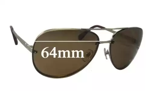 Sunglass Fix Replacement Lenses for Dolce & Gabbana DG6086 - 64mm Wide Dolce & Gabbana DG6086 Replacement Lenses 64mm wide