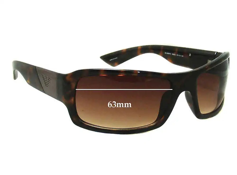 Sunglass Fix Replacement Lenses for Emporio Armani EA9884/S - 63mm Wide Sunglass Fix Replacement Lenses for Emporio Armani EA9884/S - 63mm Wide