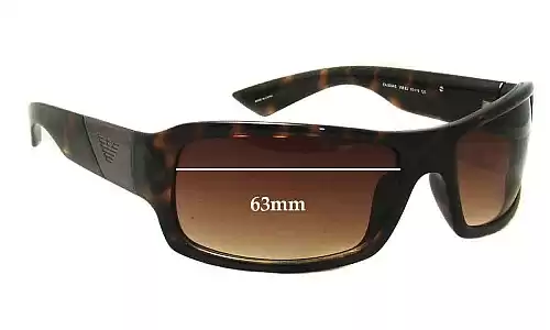 Sunglass Fix Replacement Lenses for Emporio Armani EA9884/S - 63mm Wide Sunglass Fix Replacement Lenses for Emporio Armani EA9884/S - 63mm Wide