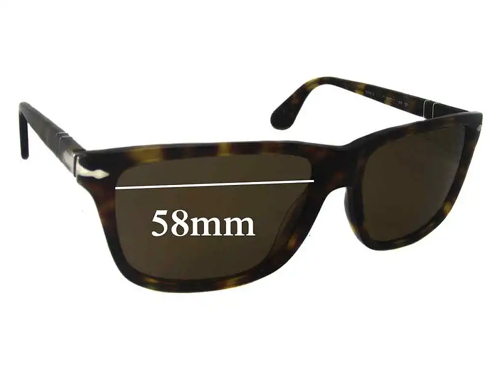 Sunglass Fix Replacement Lenses for Persol 3026-S - 58mm Wide Sunglass Fix Replacement Lenses for Persol 3026-S - 58mm Wide