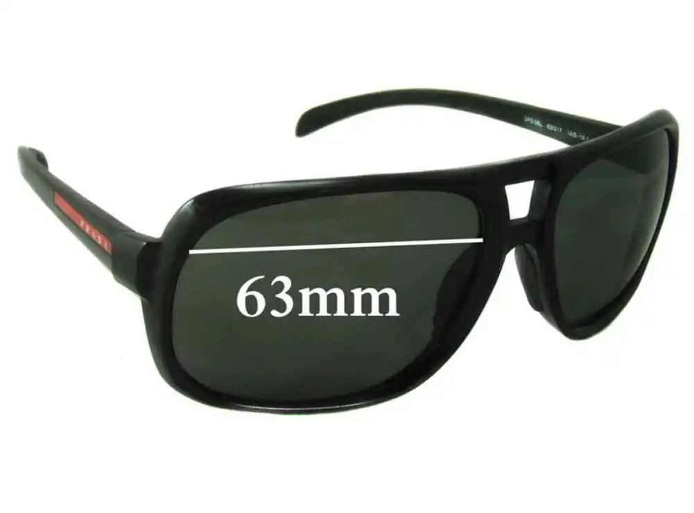 Sunglass Fix Replacement Lenses for Prada SPS06L - 63mm Wide Sunglass Fix Replacement Lenses for Prada SPS06L - 63mm Wide