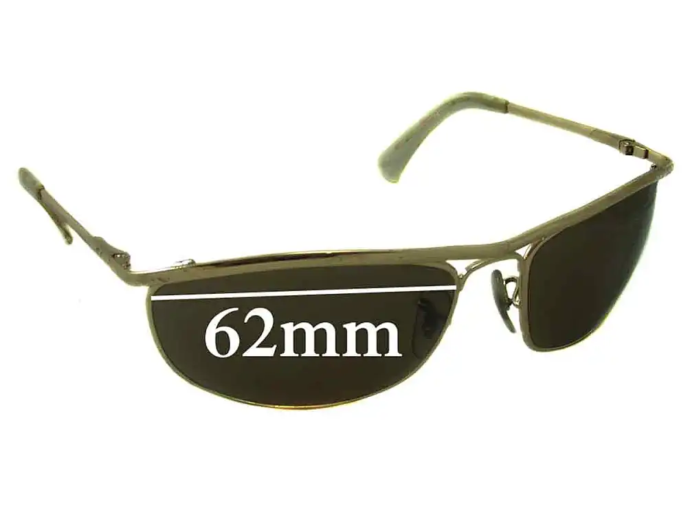 Sunglass Fix Replacement Lenses for Ray-Ban RB3119 Olympian - 62mm Wide Sunglass Fix Replacement Lenses for Ray-Ban RB3119 Olympian - 62mm Wide