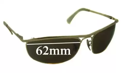 Sunglass Fix Replacement Lenses for Ray-Ban RB3119 Olympian - 62mm Wide Ray-Ban RB3119 Olympian Replacement Lenses 62mm wide