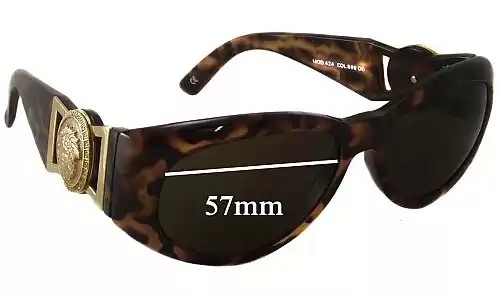 Sunglass Fix Replacement Lenses for Versace MOD 424 - 57mm Wide Versace MOD 424 Replacement Lenses 57mm wide