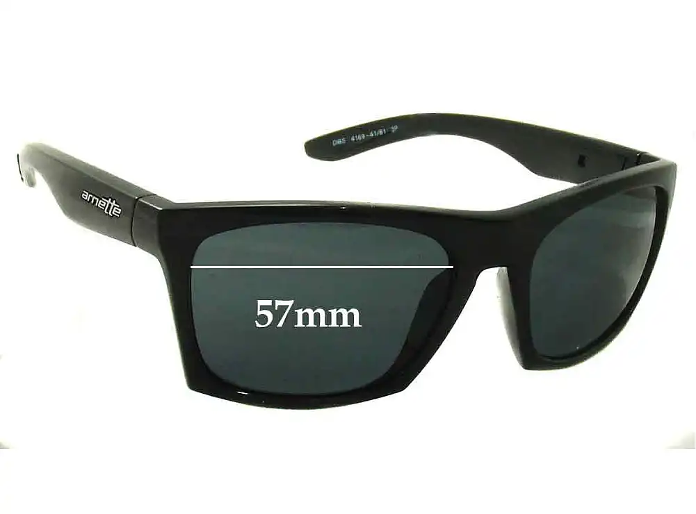 Sunglass Fix Replacement Lenses for Arnette Dibs AN4169 - 57mm Wide Sunglass Fix Replacement Lenses for Arnette Dibs AN4169 - 57mm Wide