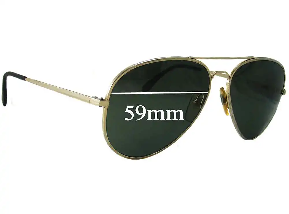 Sunglass Fix Replacement Lenses for Bolle Aviator 5501 - 59mm Wide Sunglass Fix Replacement Lenses for Bolle Aviator 5501 - 59mm Wide
