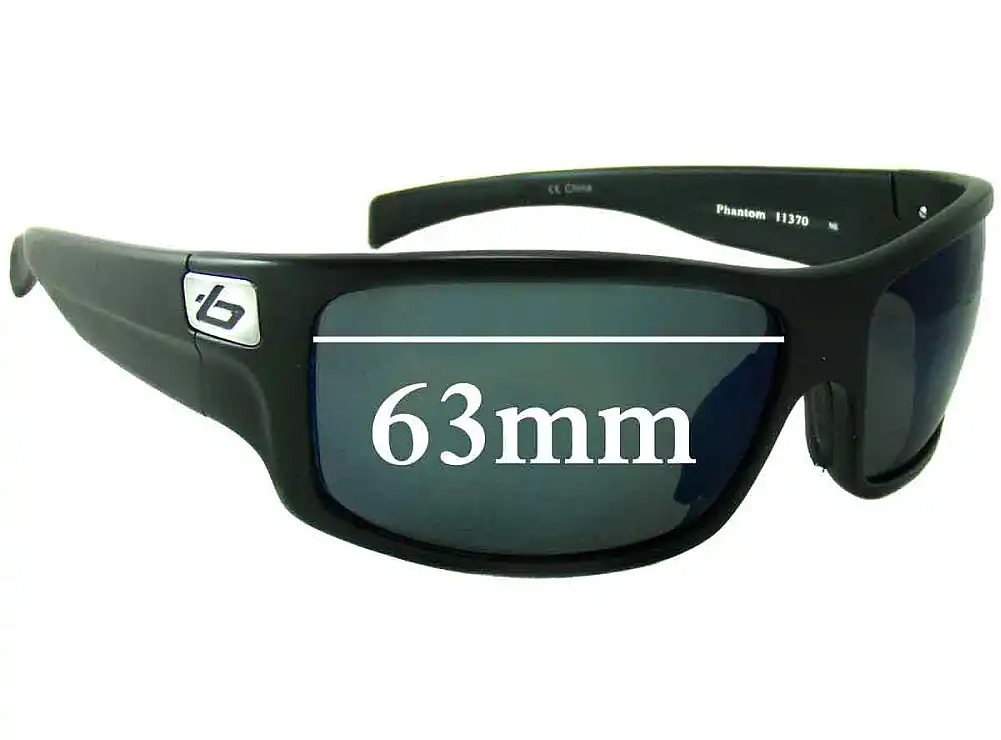 Sunglass Fix Replacement Lenses for Bolle Phantom 11370 - 63mm Wide Sunglass Fix Replacement Lenses for Bolle Phantom 11370 - 63mm Wide