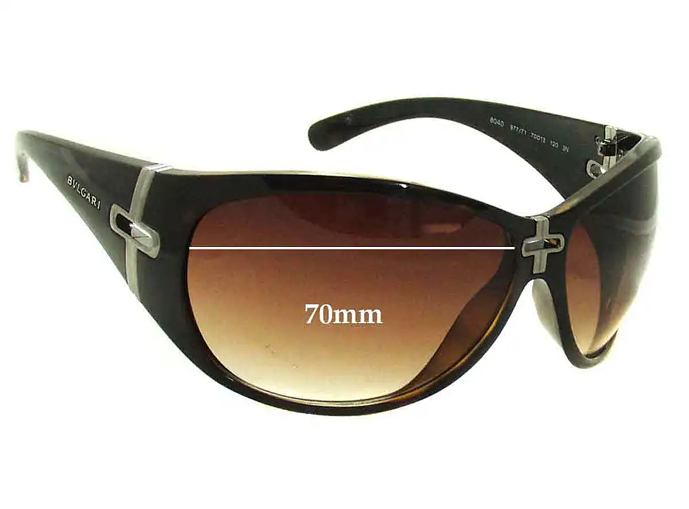 Sunglass Fix Replacement Lenses for Bvlgari 8040 - 70mm Wide Sunglass Fix Replacement Lenses for Bvlgari 8040 - 70mm Wide