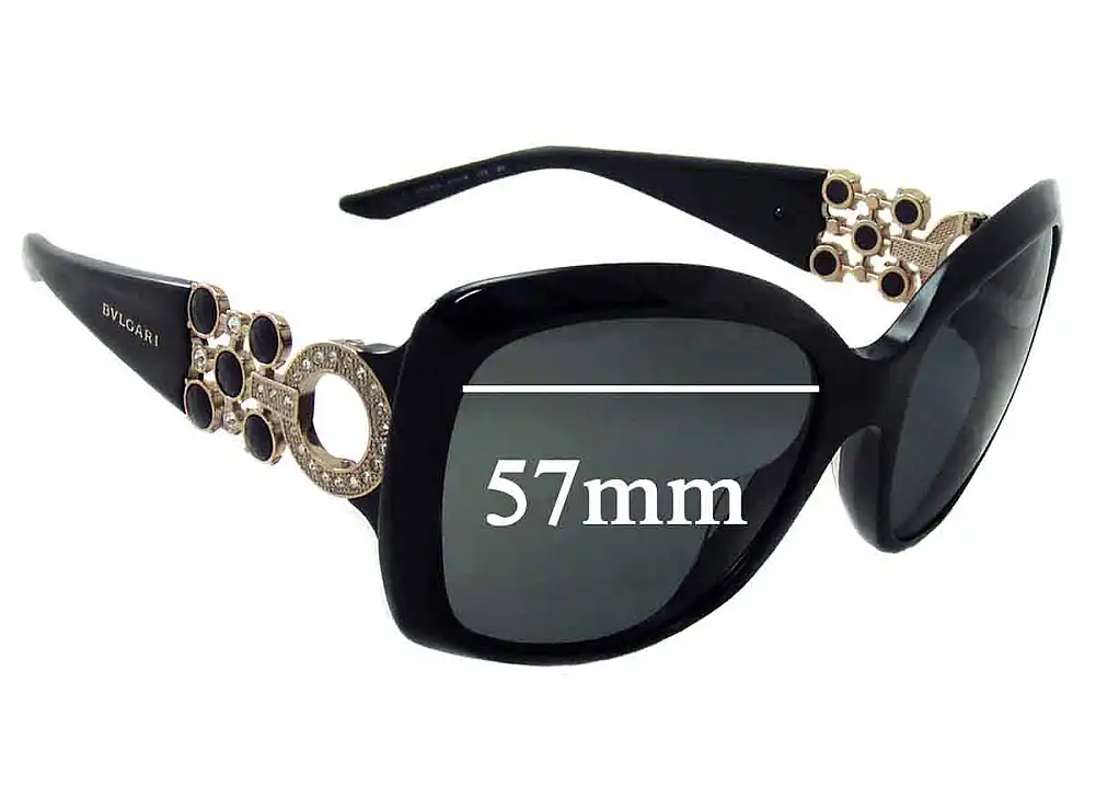 Sunglass Fix Replacement Lenses for Bvlgari 8103-B - 57mm Wide Sunglass Fix Replacement Lenses for Bvlgari 8103-B - 57mm Wide