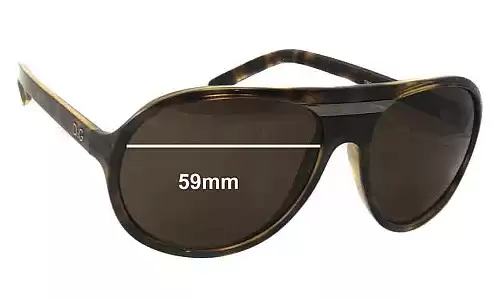 Sunglass Fix Replacement Lenses for Dolce & Gabbana DG8073 - 59mm Wide Dolce & Gabbana DG8073 Replacement Lenses 59mm wide